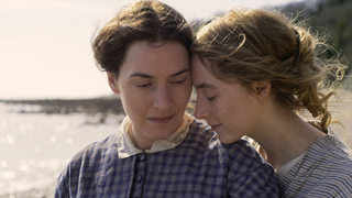 Kate Winslet and Saoirse Ronan fall into a seaside romance in the explicit but bloodless <i>Ammonite</i>